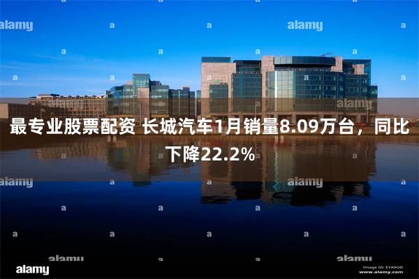 最专业股票配资 长城汽车1月销量8.09万台，同比下降22.2%